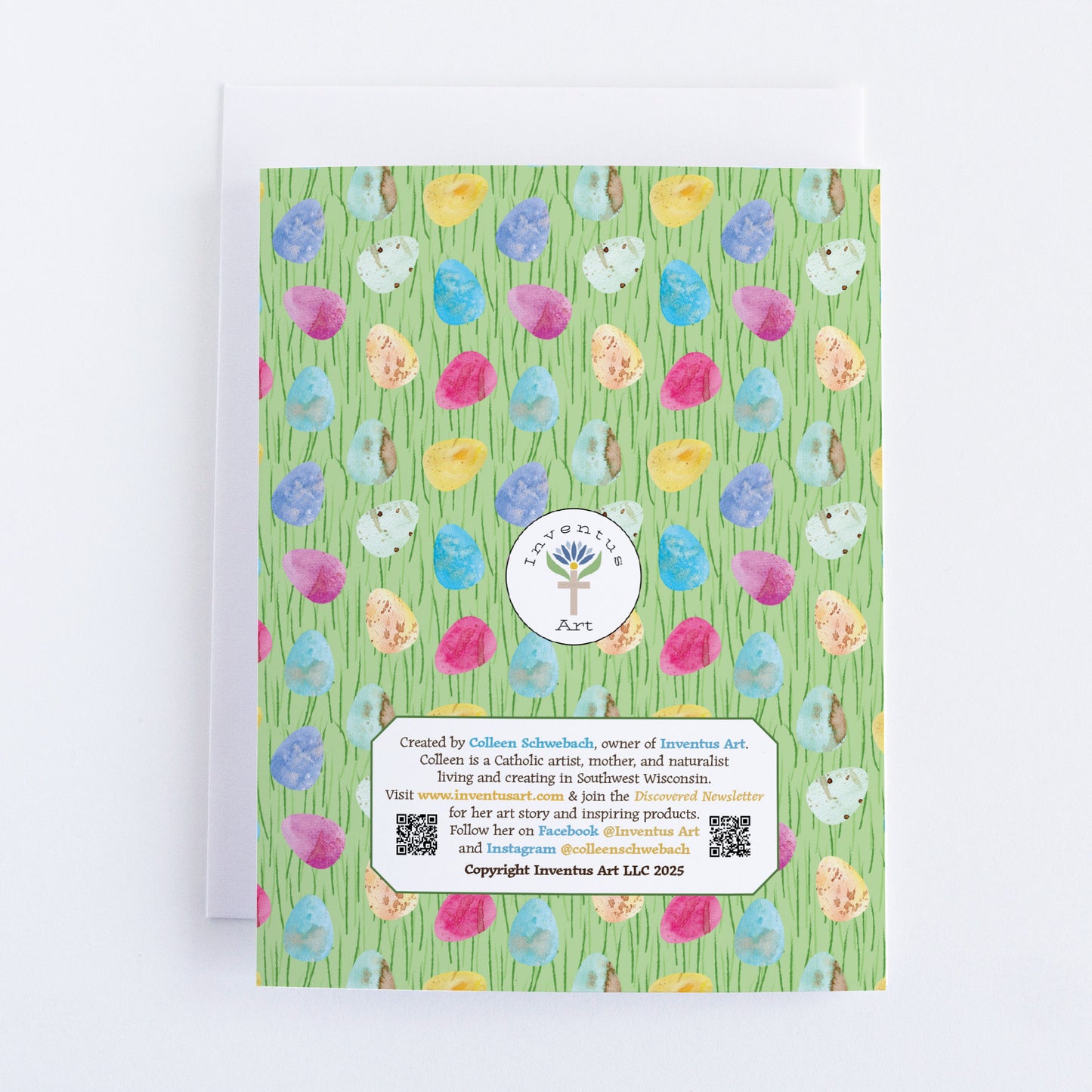 Single "Alleluia Christ is Risen" Easter Greeting Card (A2)