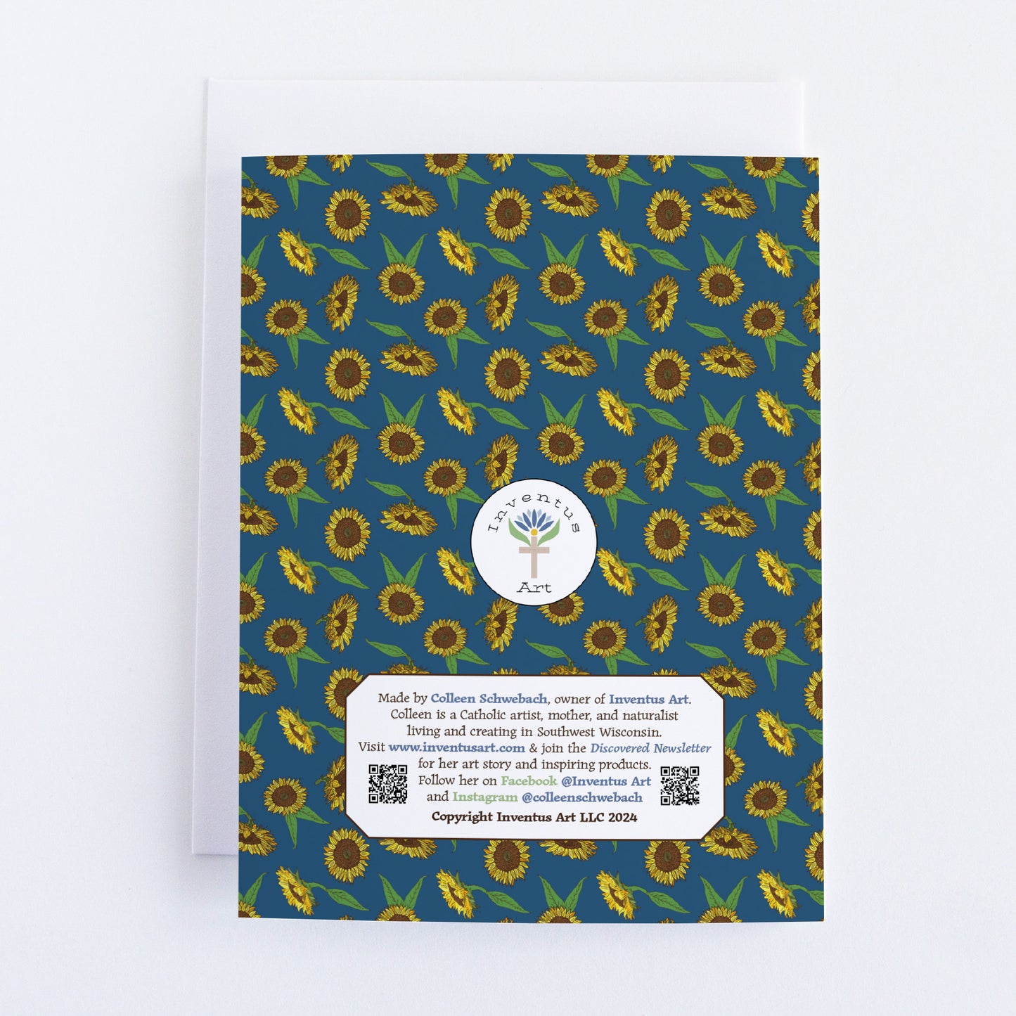 Single "You brighten up my life" Greeting Cards with Peel-and-stick Envelopes (A2 size; 5 color choices)