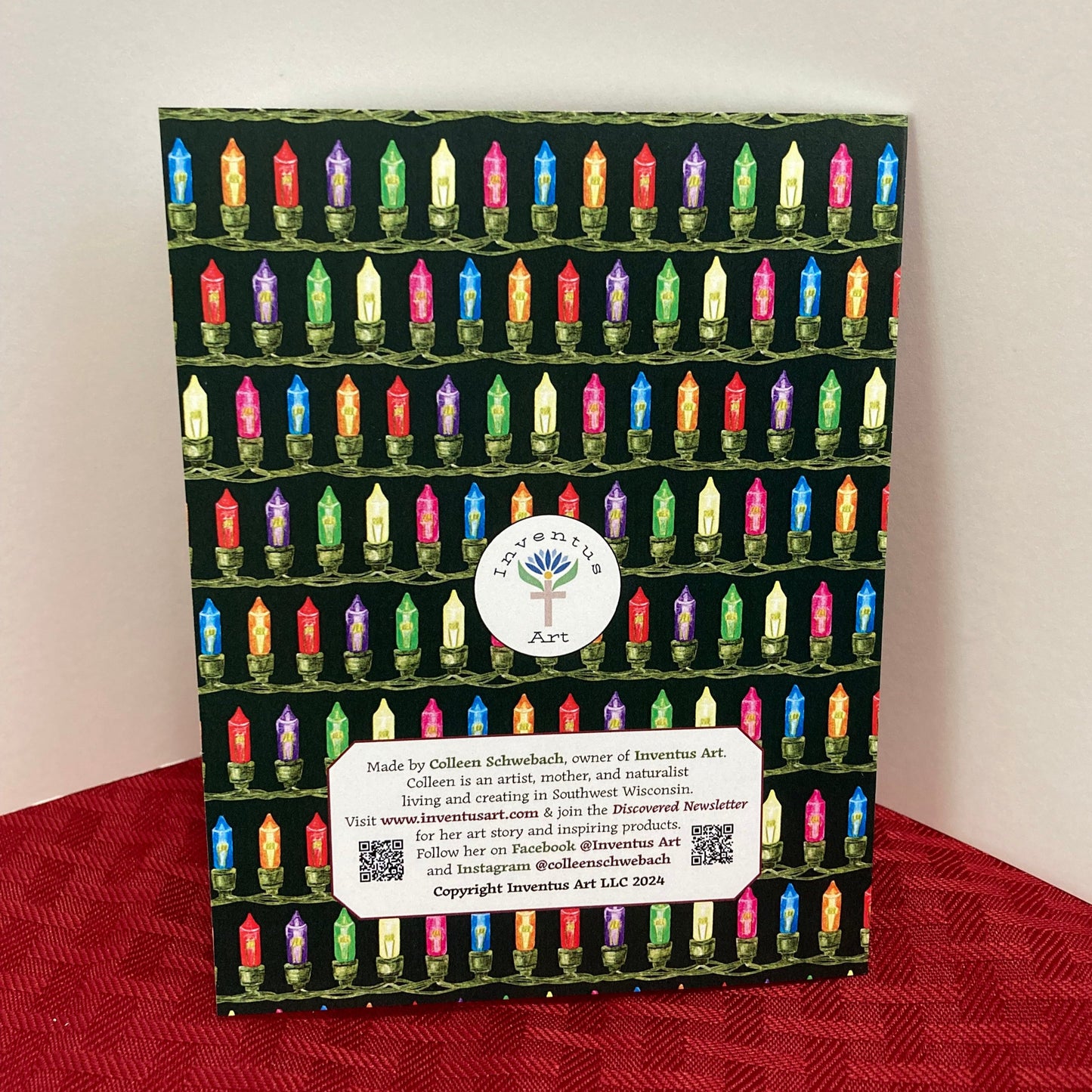 Single "Merry and Bright" Christmas Greeting Card (A2)
