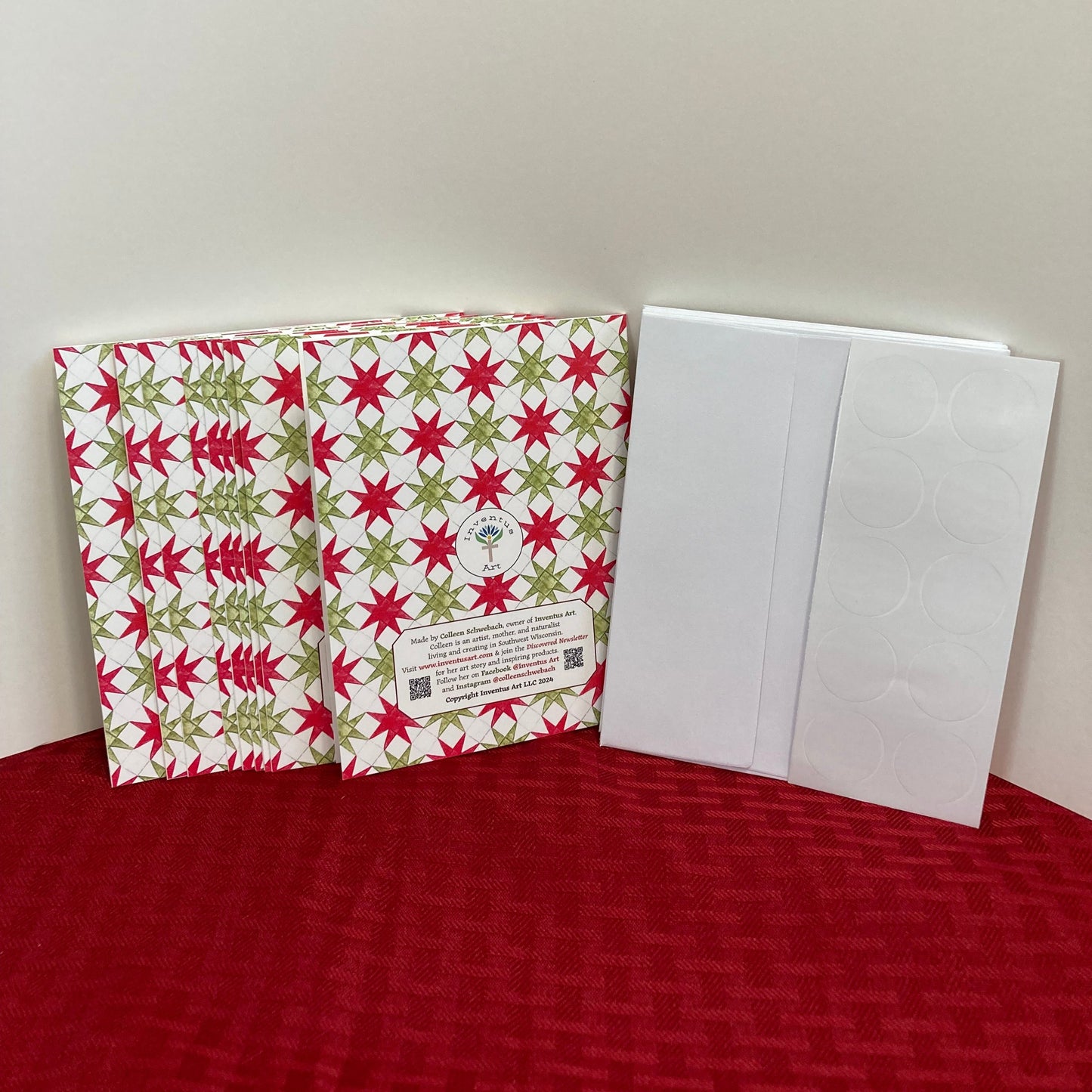 Box of 10 "Rejoice" Christmas Greeting Cards (A2)