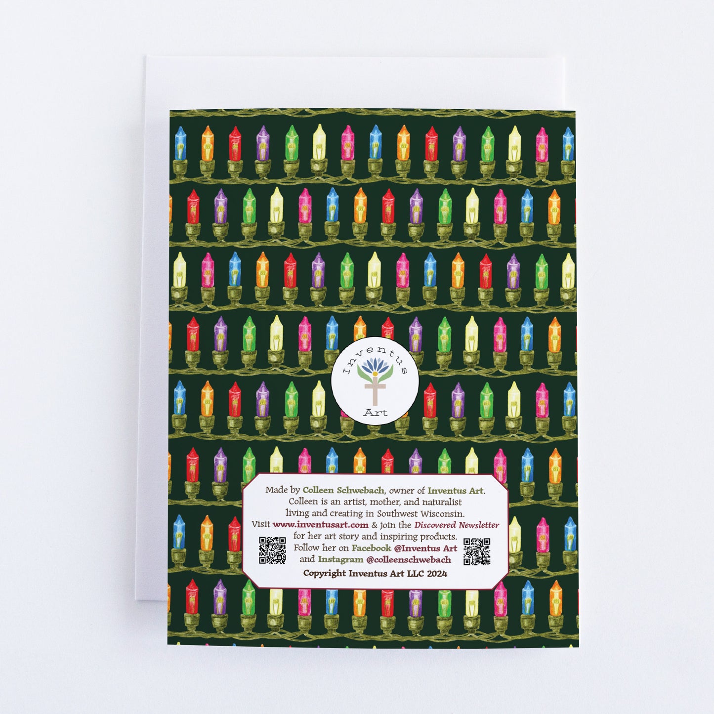 Single "Merry and Bright" Christmas Greeting Card (A2)