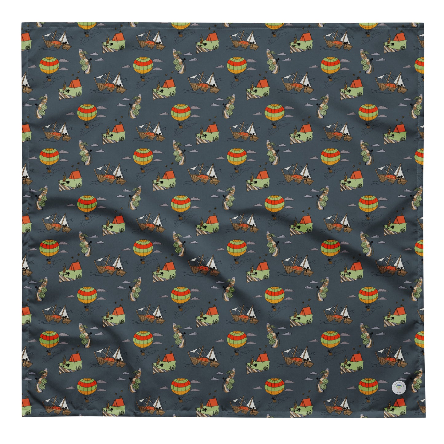 Dark-Blue "Dreaming Adventure" Bandana (3 sizes)