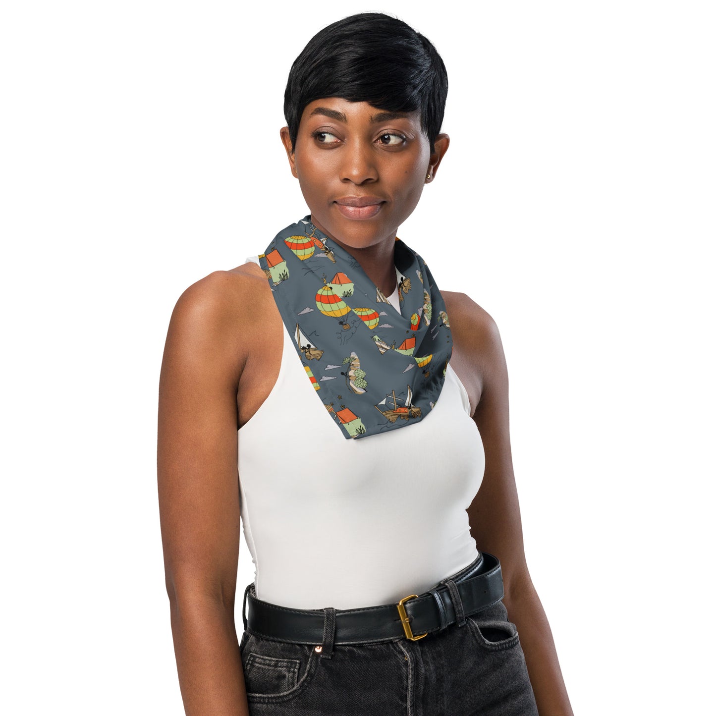 Dark-Blue "Dreaming Adventure" Bandana (3 sizes)