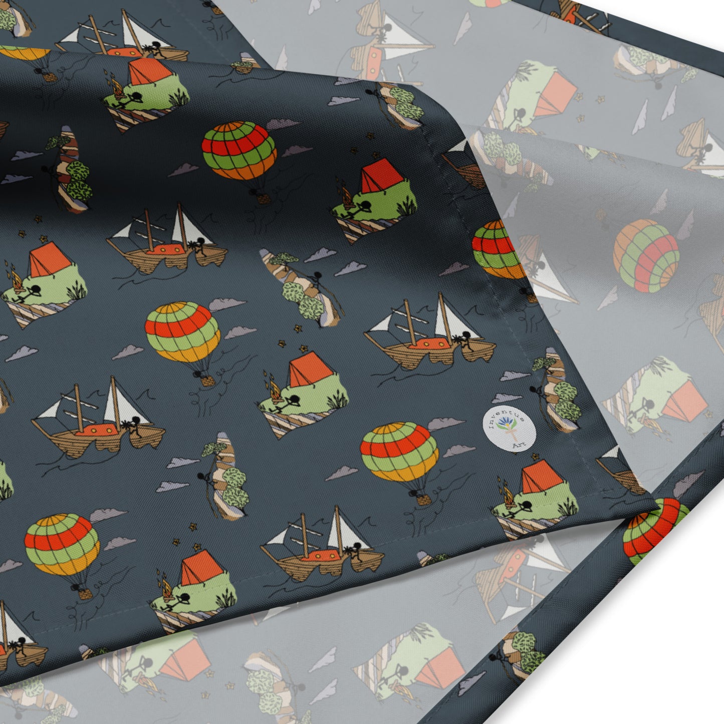 Dark-Blue "Dreaming Adventure" Bandana (3 sizes)