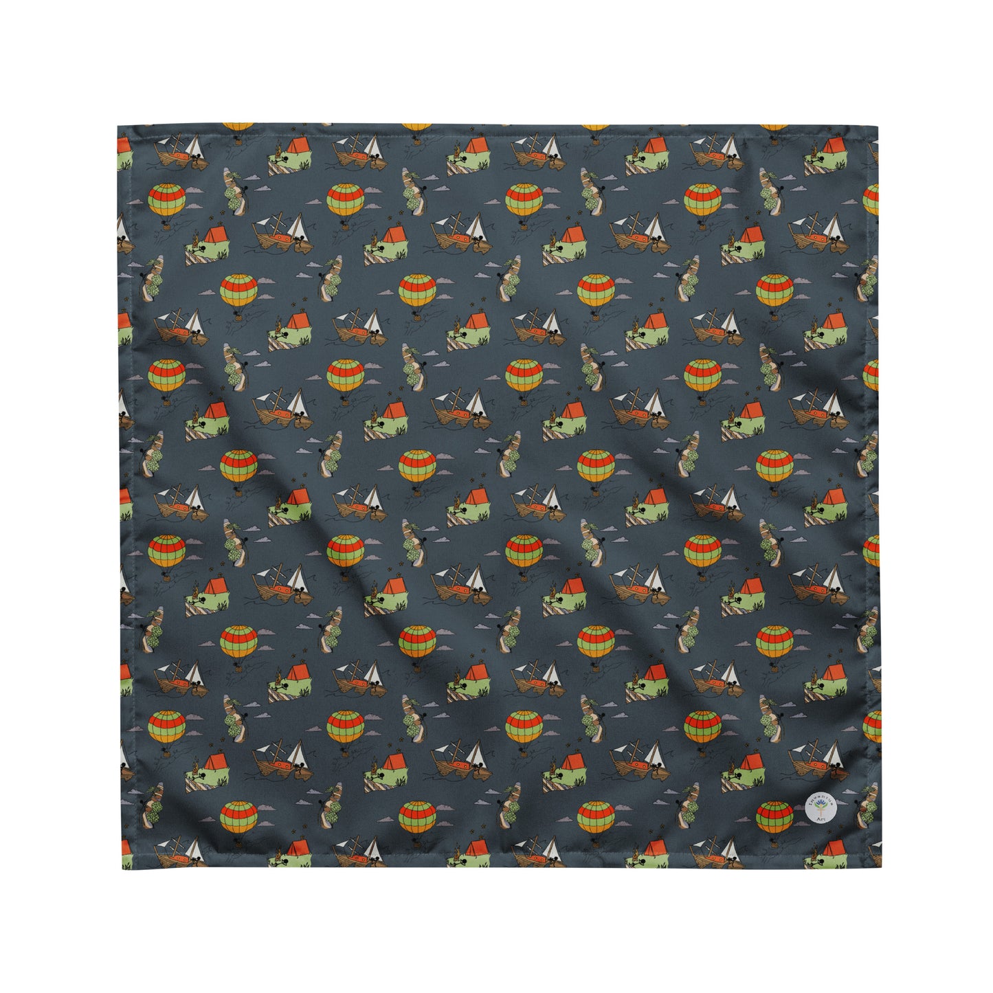 Dark-Blue "Dreaming Adventure" Bandana (3 sizes)