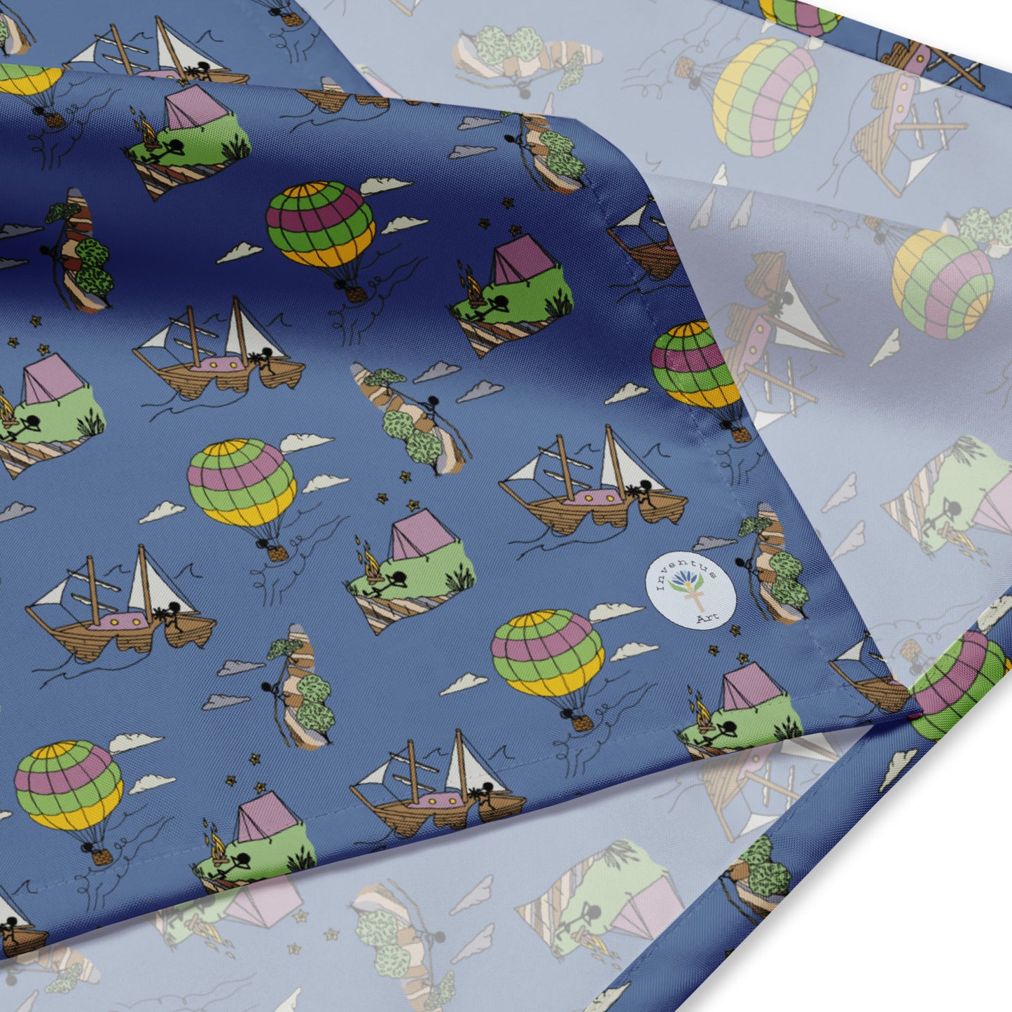 Lavender-Blue "Dreaming Adventure" Bandana (3 sizes)