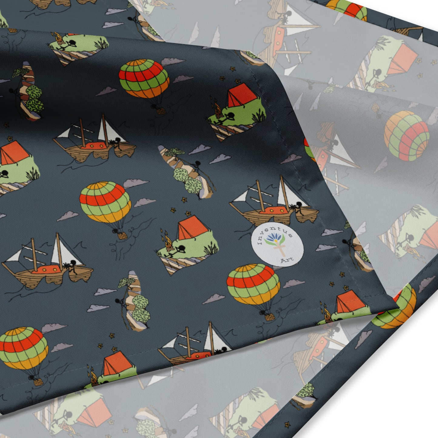 Dark-Blue "Dreaming Adventure" Bandana (3 sizes)