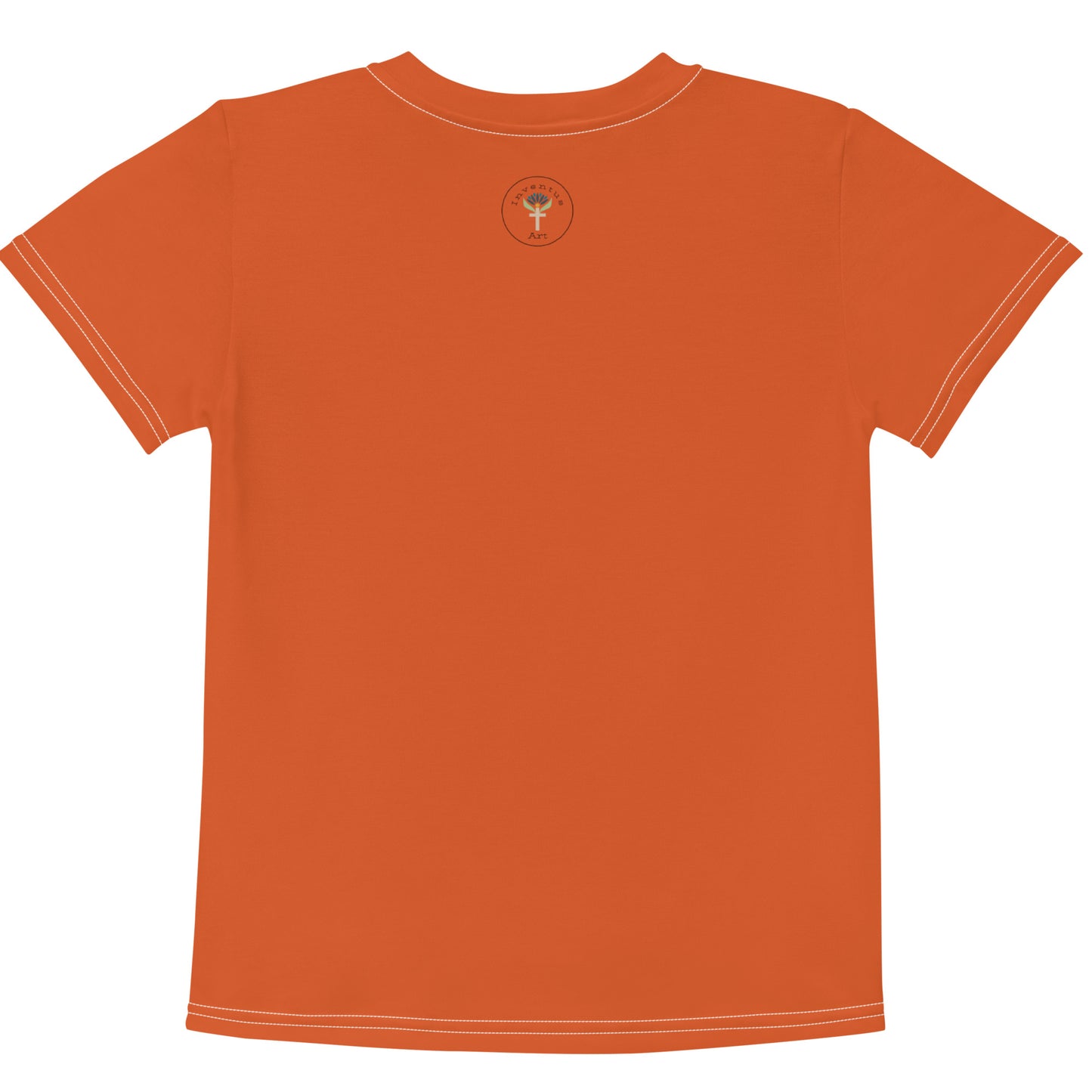 Kids Orange Climbing "Dreaming Adventure" Short-Sleeved Crew Neck T-shirt (Size 2-7)