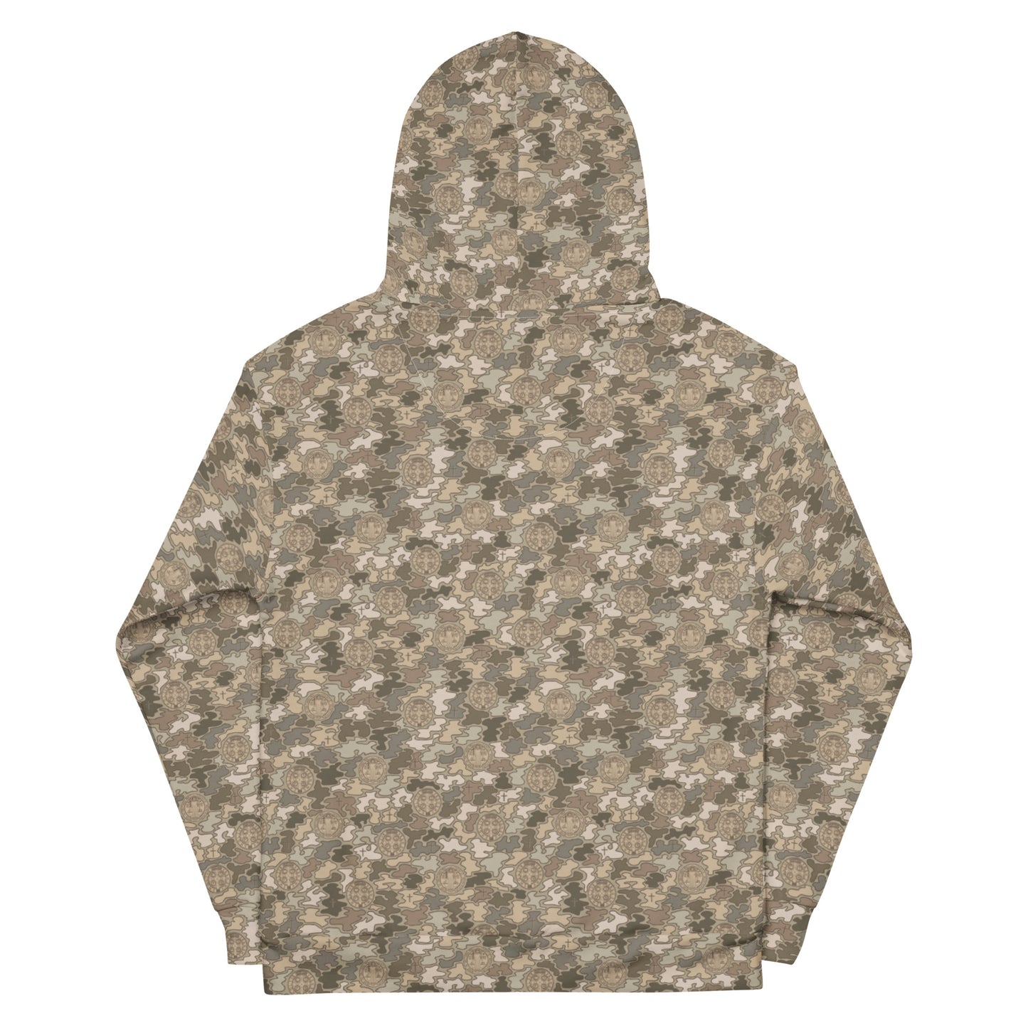 Desert Tan "Catholicamouflage" Unisex Pull-over Hoodie (Size XS-6XL)