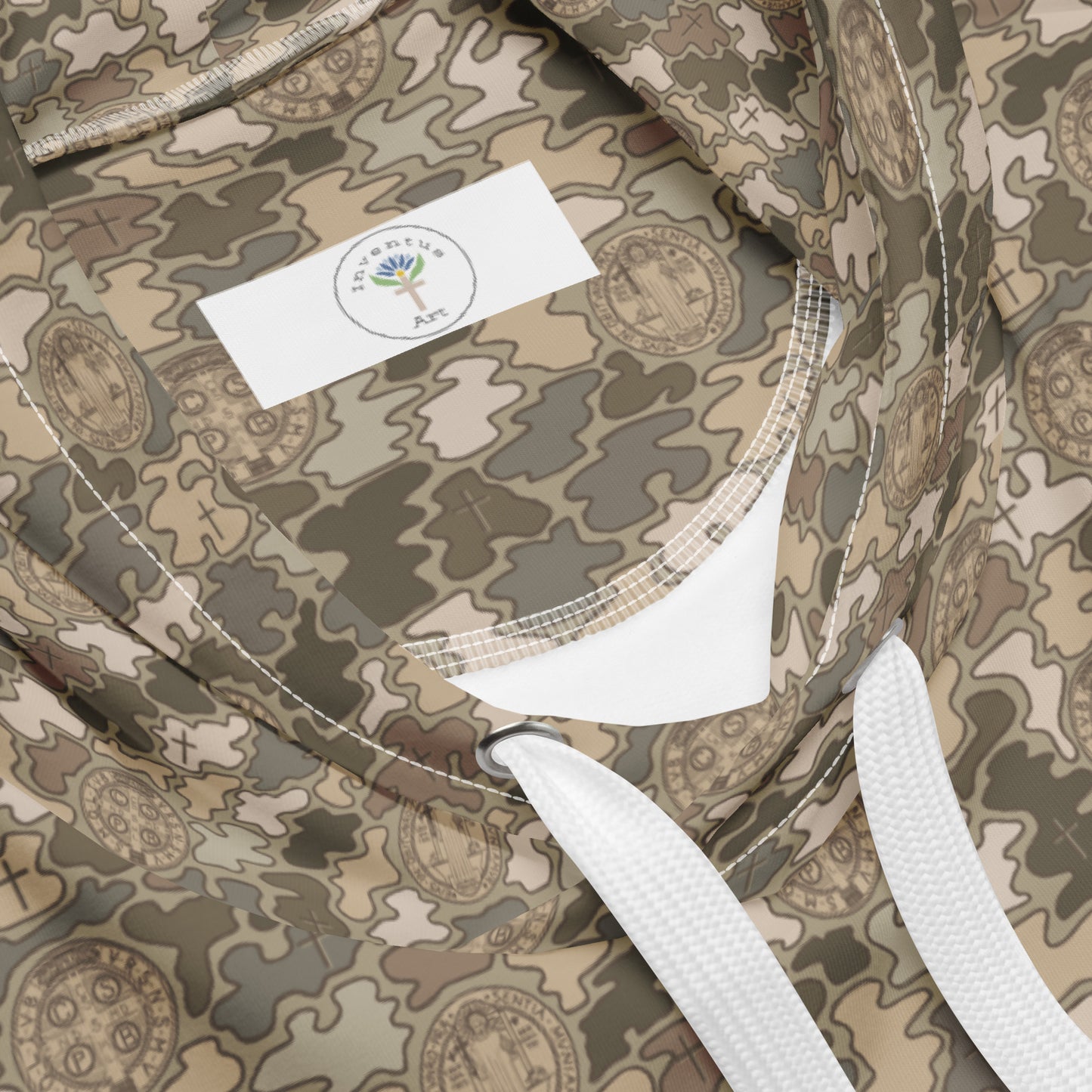Desert Tan "Catholicamouflage" Unisex Pull-over Hoodie (Size XS-6XL)