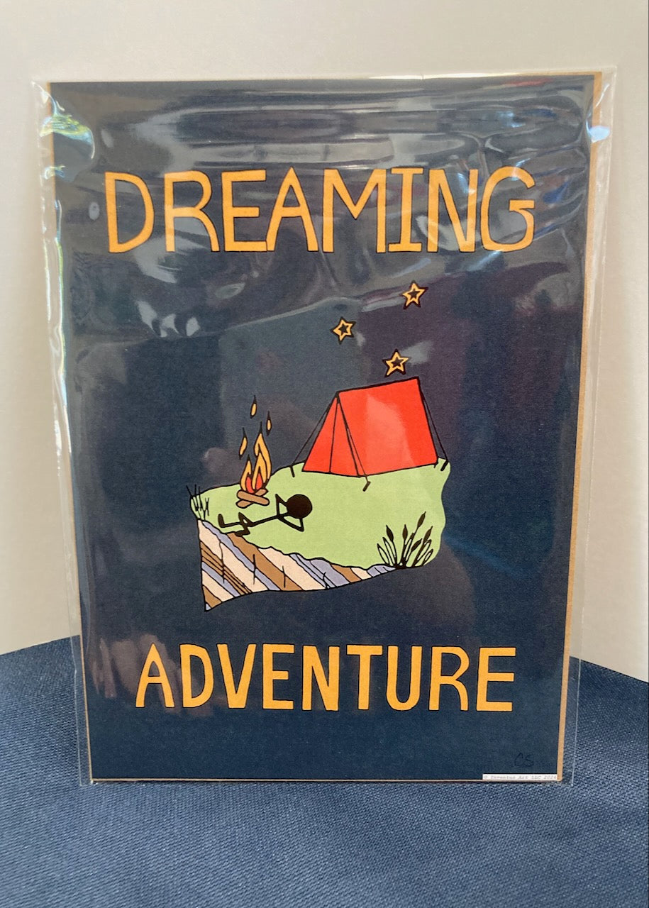 Special Edition Unframed, Un-matted Dreaming Adventure Art Prints on Paper (5"x7") (6 prints to choose from)