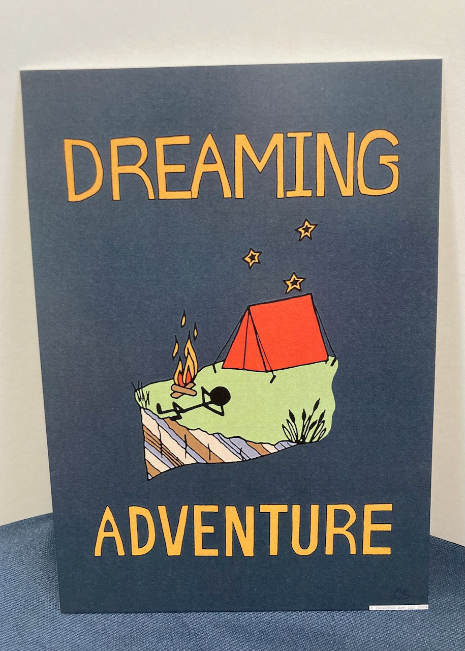 Special Edition Unframed, Un-matted Dreaming Adventure Art Prints on Paper (5"x7") (6 prints to choose from)