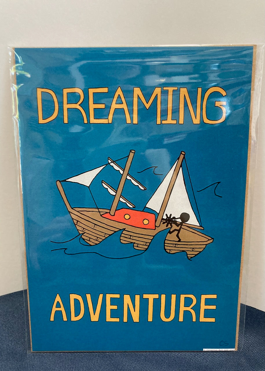 Special Edition Unframed, Un-matted Dreaming Adventure Art Prints on Paper (5"x7") (6 prints to choose from)