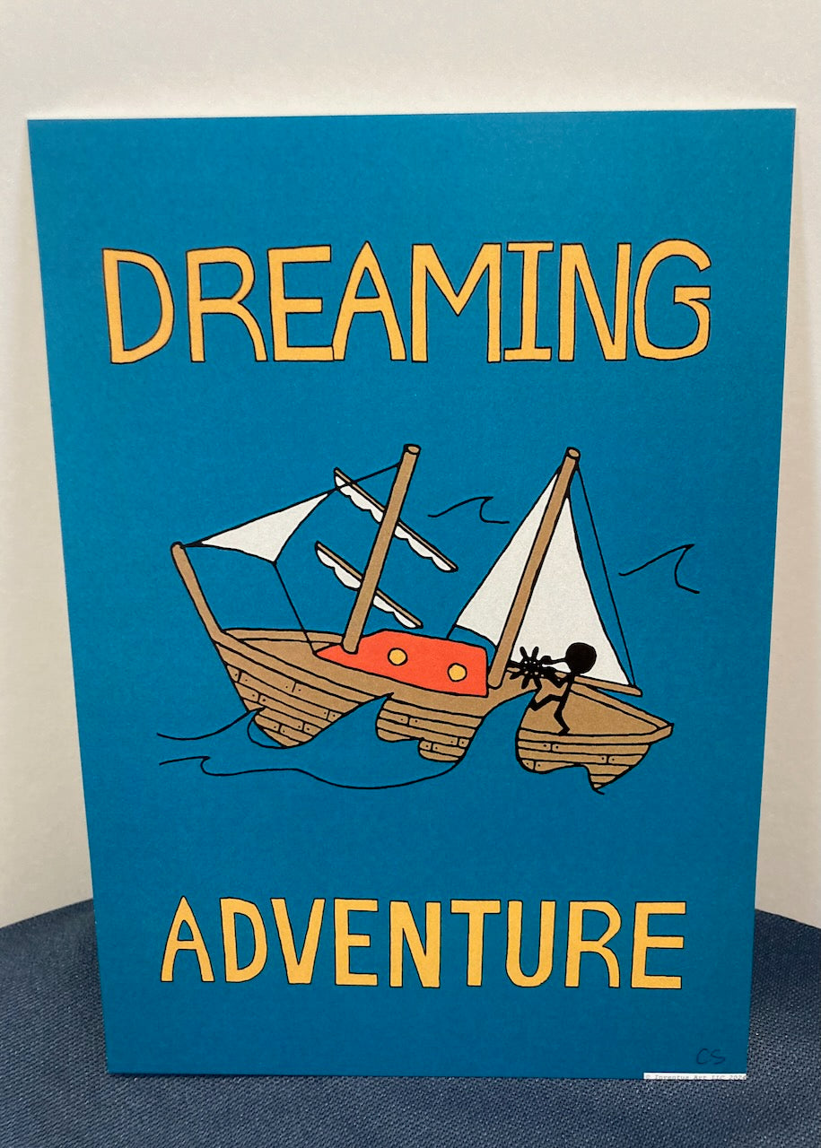 Special Edition Unframed, Un-matted Dreaming Adventure Art Prints on Paper (5"x7") (6 prints to choose from)
