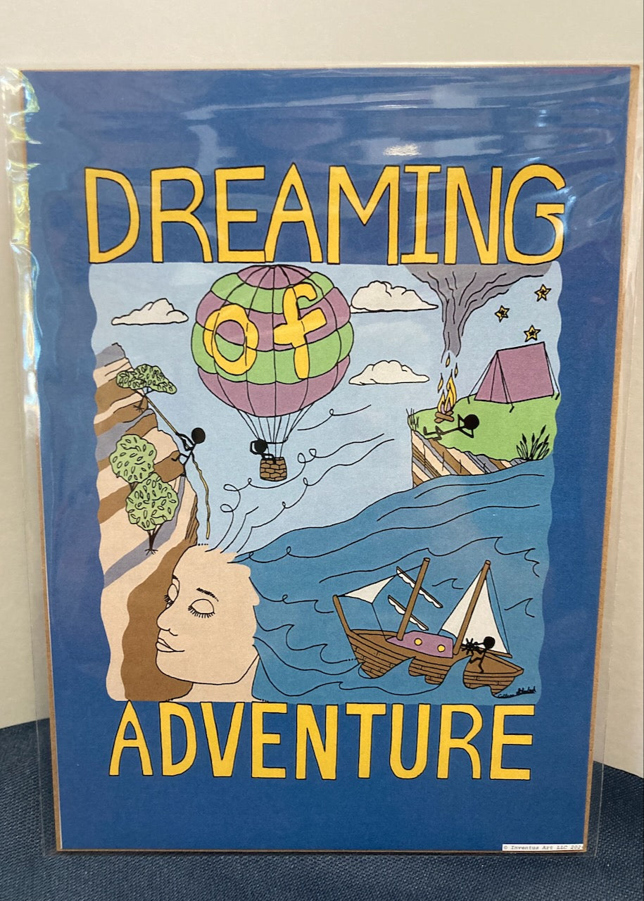Special Edition Unframed, Un-matted Dreaming Adventure Art Prints on Paper (5"x7") (6 prints to choose from)