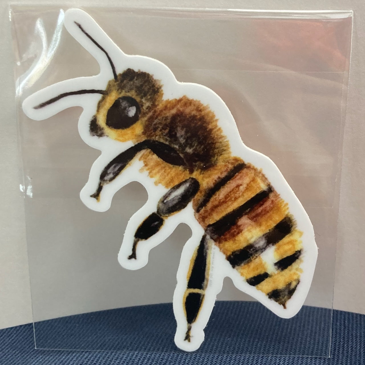 Honeybee Vinyl Sticker (3″ × 2.63″)