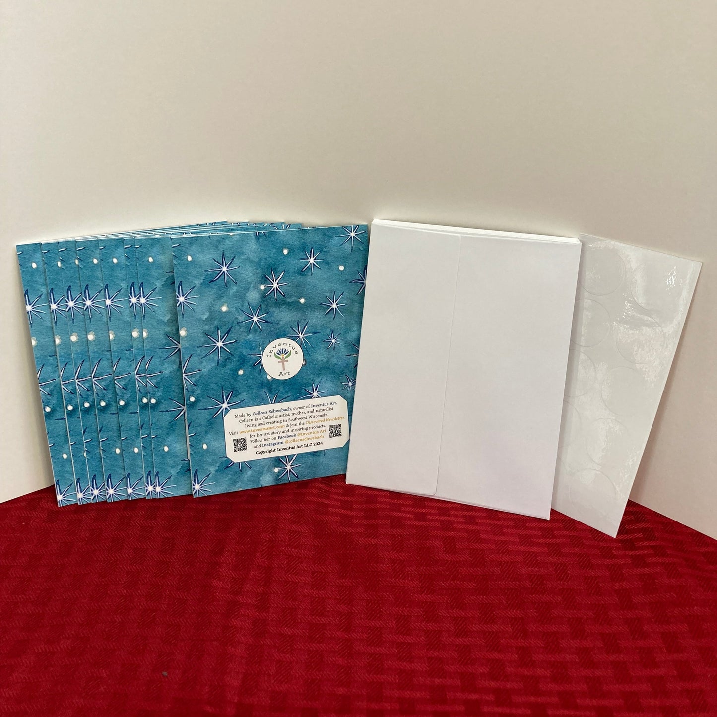 Box of 10 "Merry and Bright" Christmas Greeting Cards (A2) (Copy)