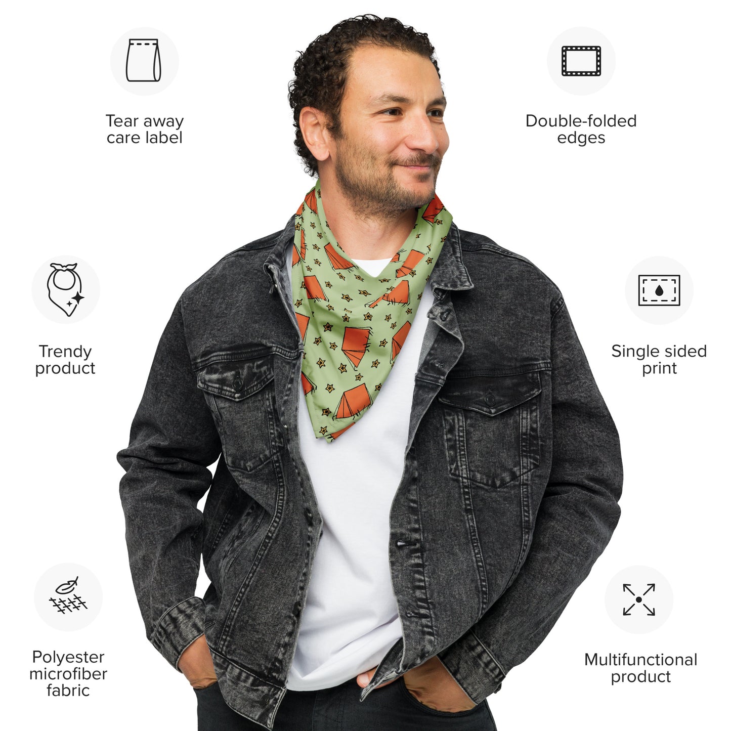 Green Camping "Dreaming Adventure" Bandana (3 sizes)