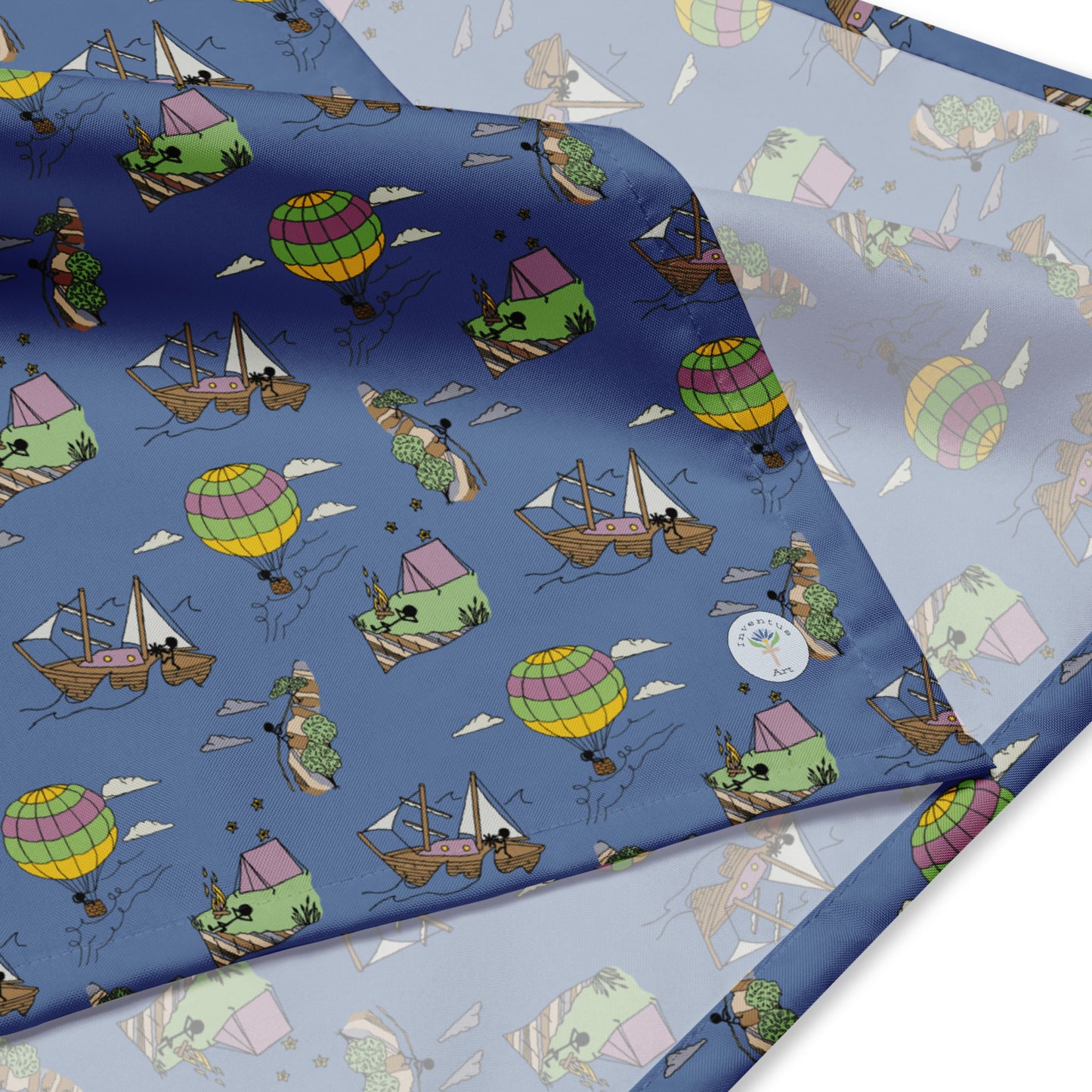 Lavender-Blue "Dreaming Adventure" Bandana (3 sizes)