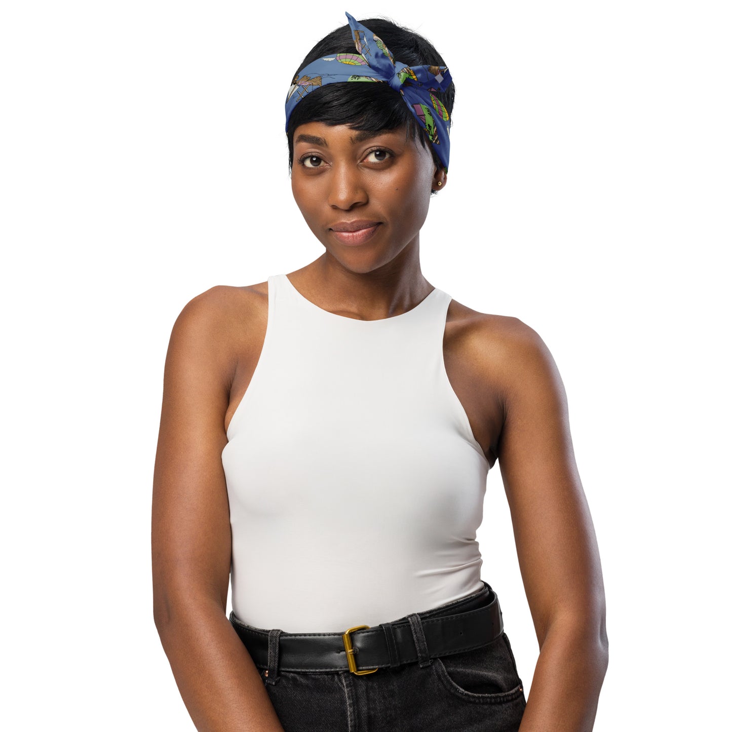 Lavender-Blue "Dreaming Adventure" Bandana (3 sizes)