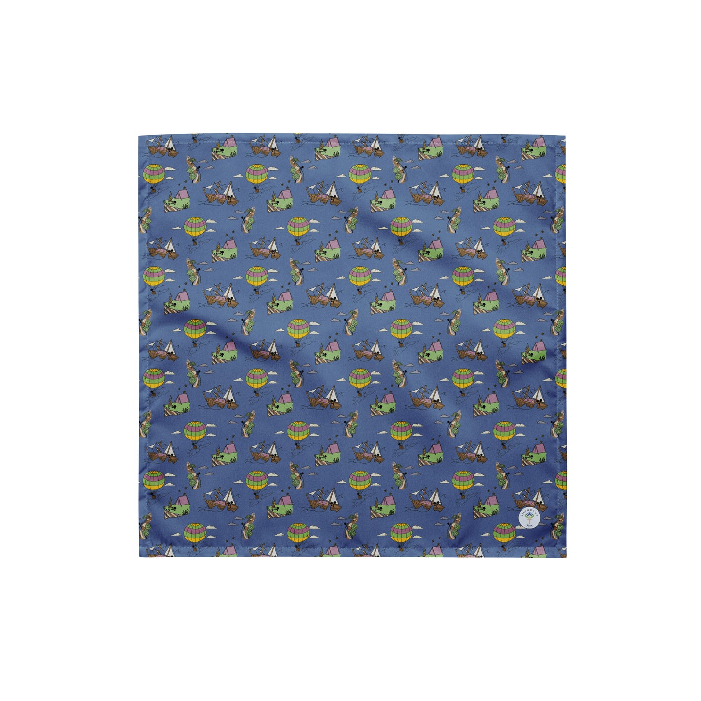 Lavender-Blue "Dreaming Adventure" Bandana (3 sizes)