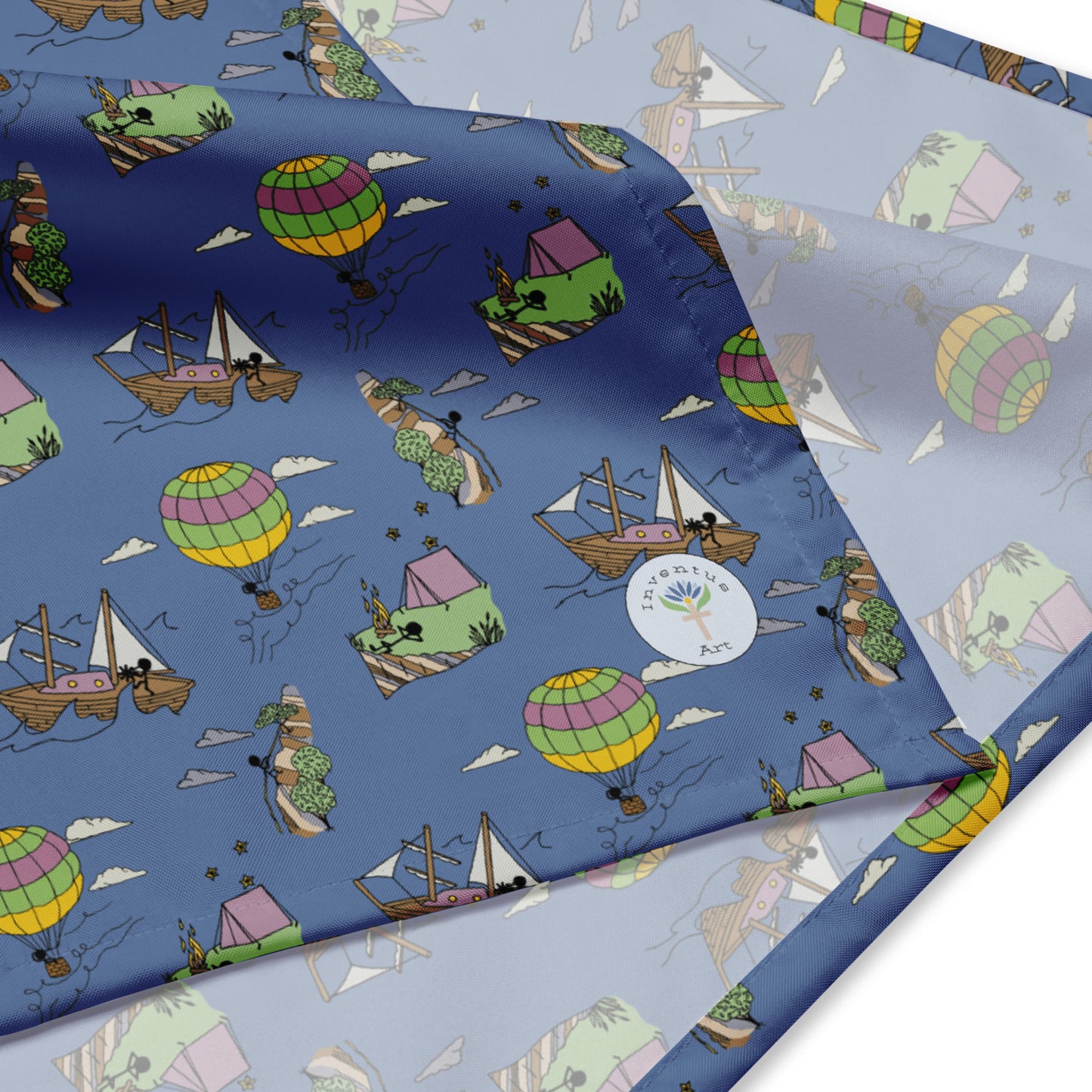 Lavender-Blue "Dreaming Adventure" Bandana (3 sizes)
