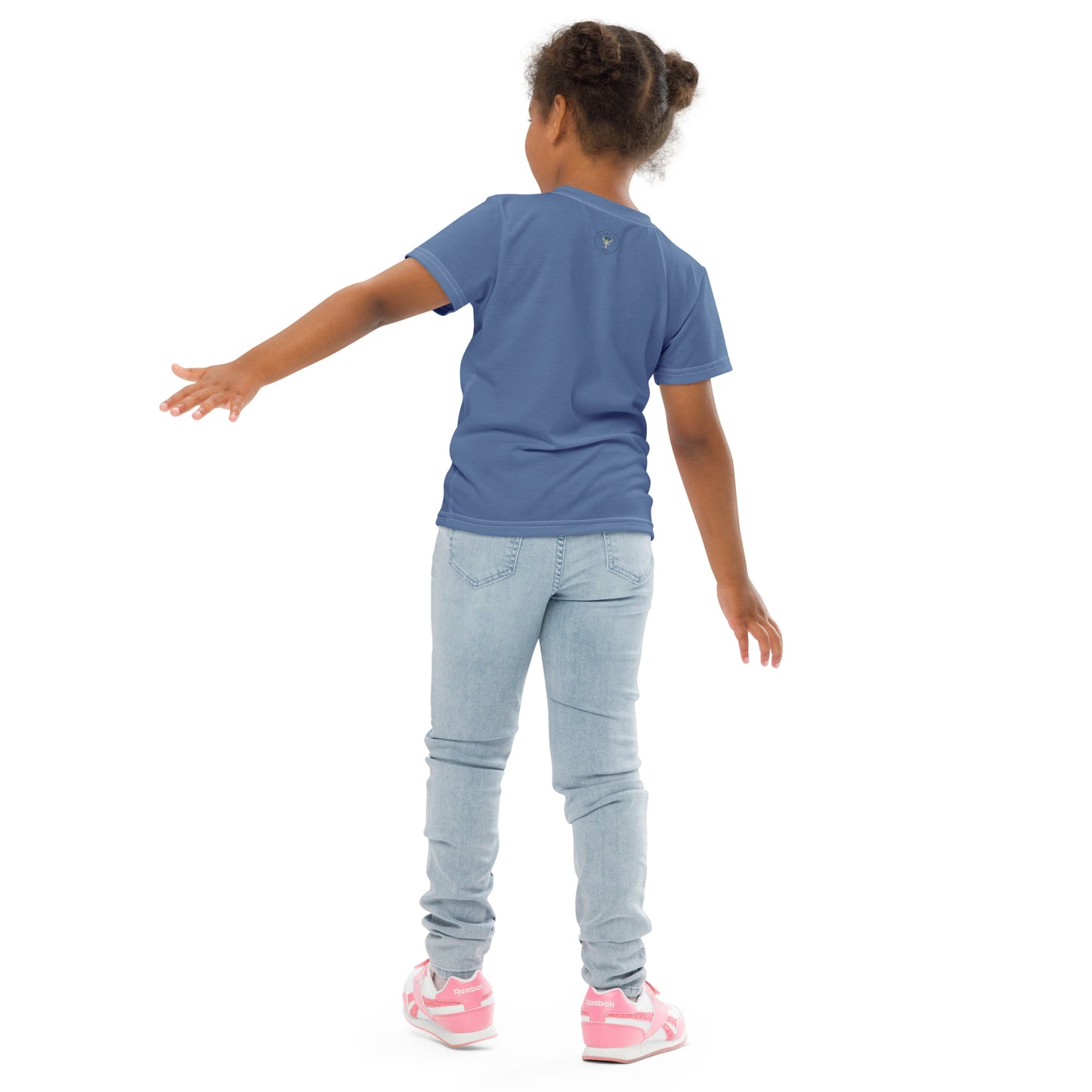 Kids Lavender-Blue "Dreaming Adventure" Short-sleeved T-shirt (Size 2-7)