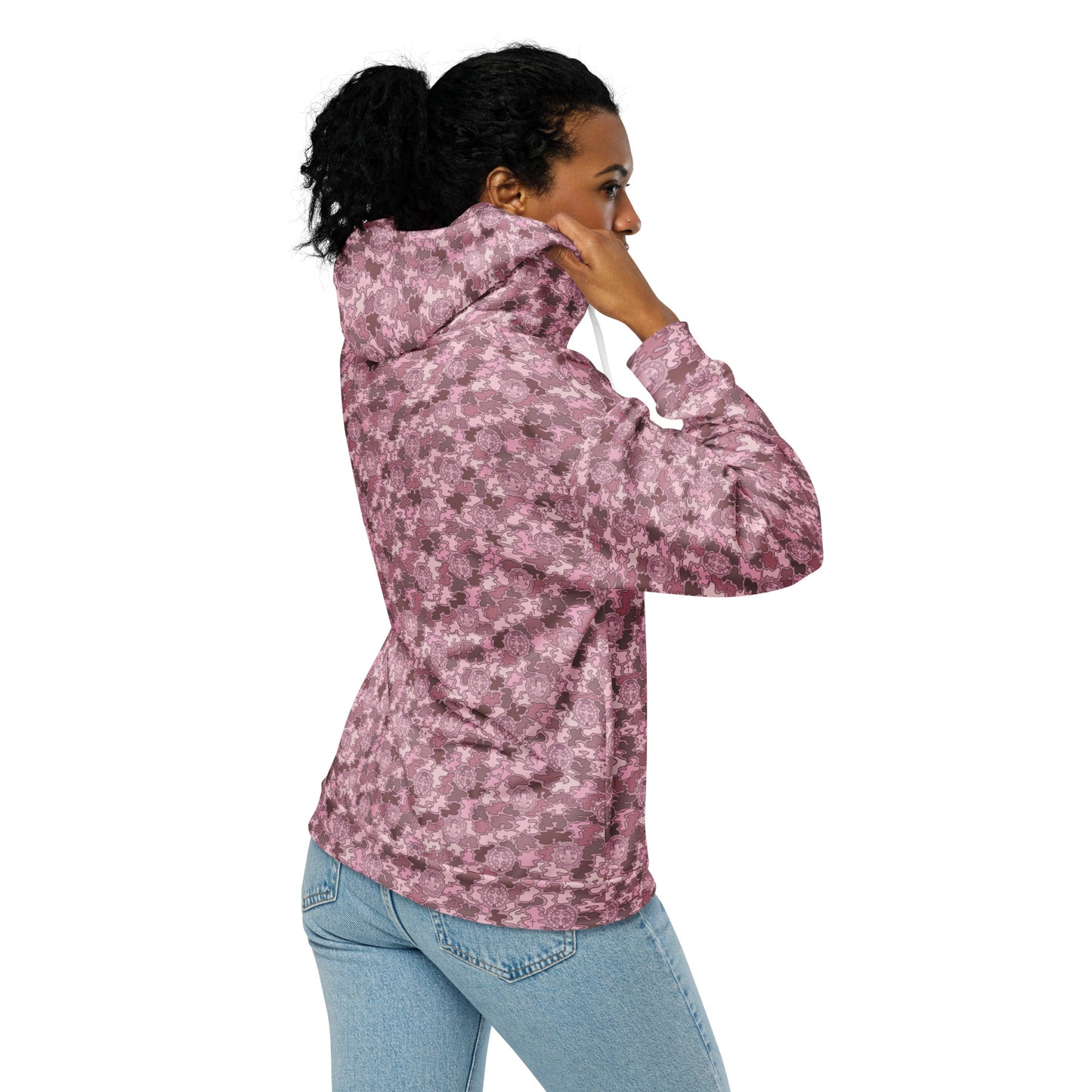 Pink "Catholicamouflage" Unisex Zipper Hoodie (Size XXS-6XL)