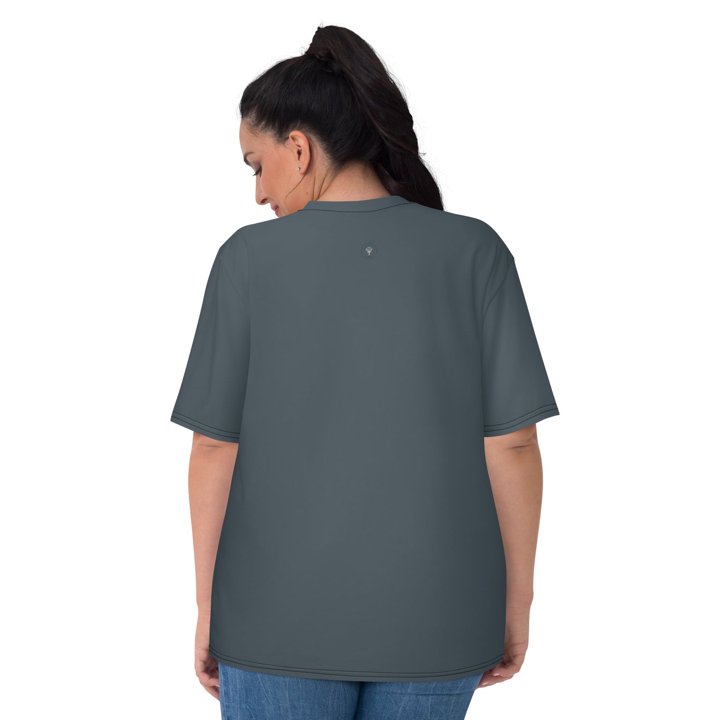 Women's Dark-Blue Camping "Dreaming Adventure" Crew-Neck T-shirt (Size XS-2XL)
